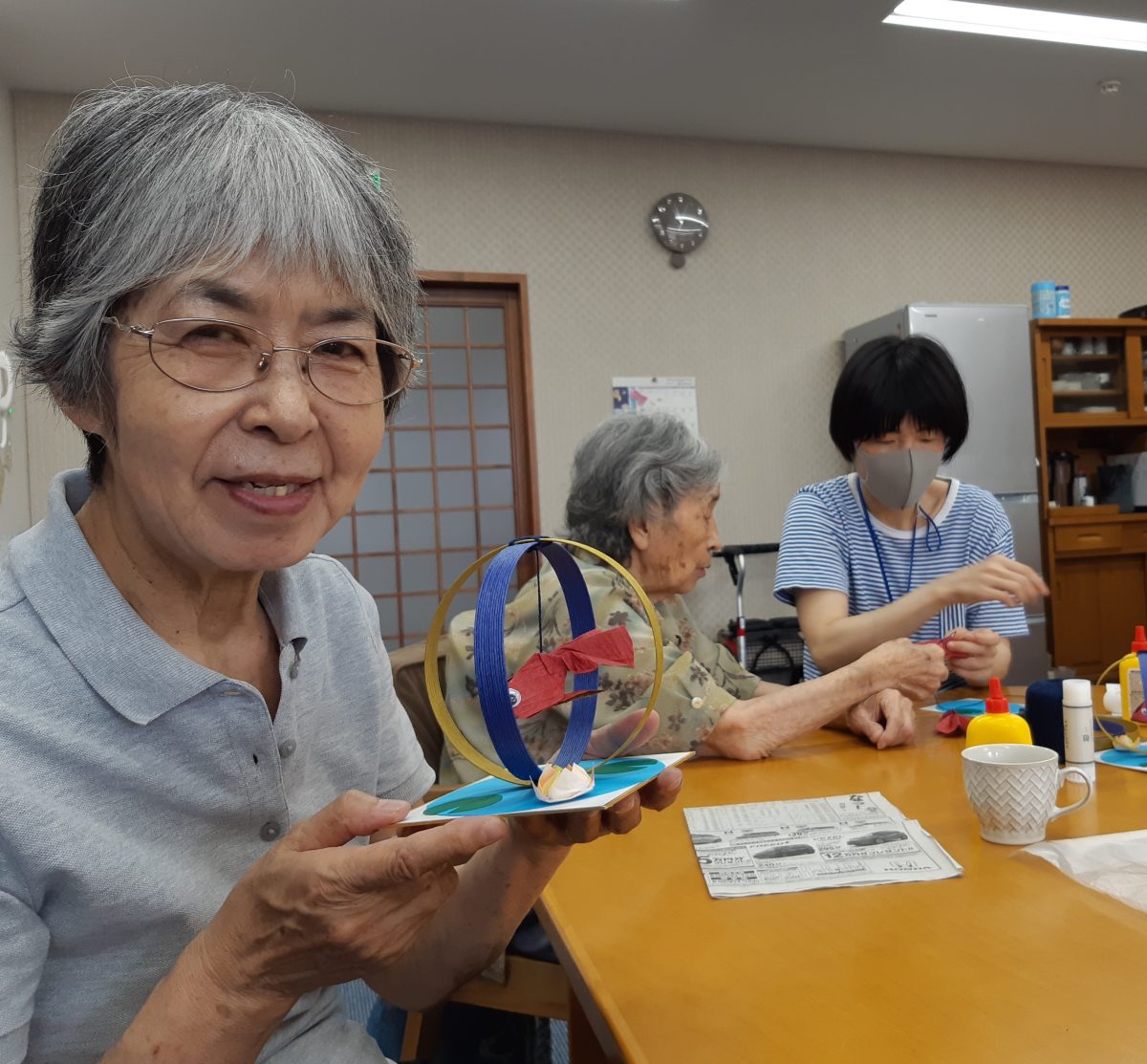 小物作り　「ゆらゆら金魚」